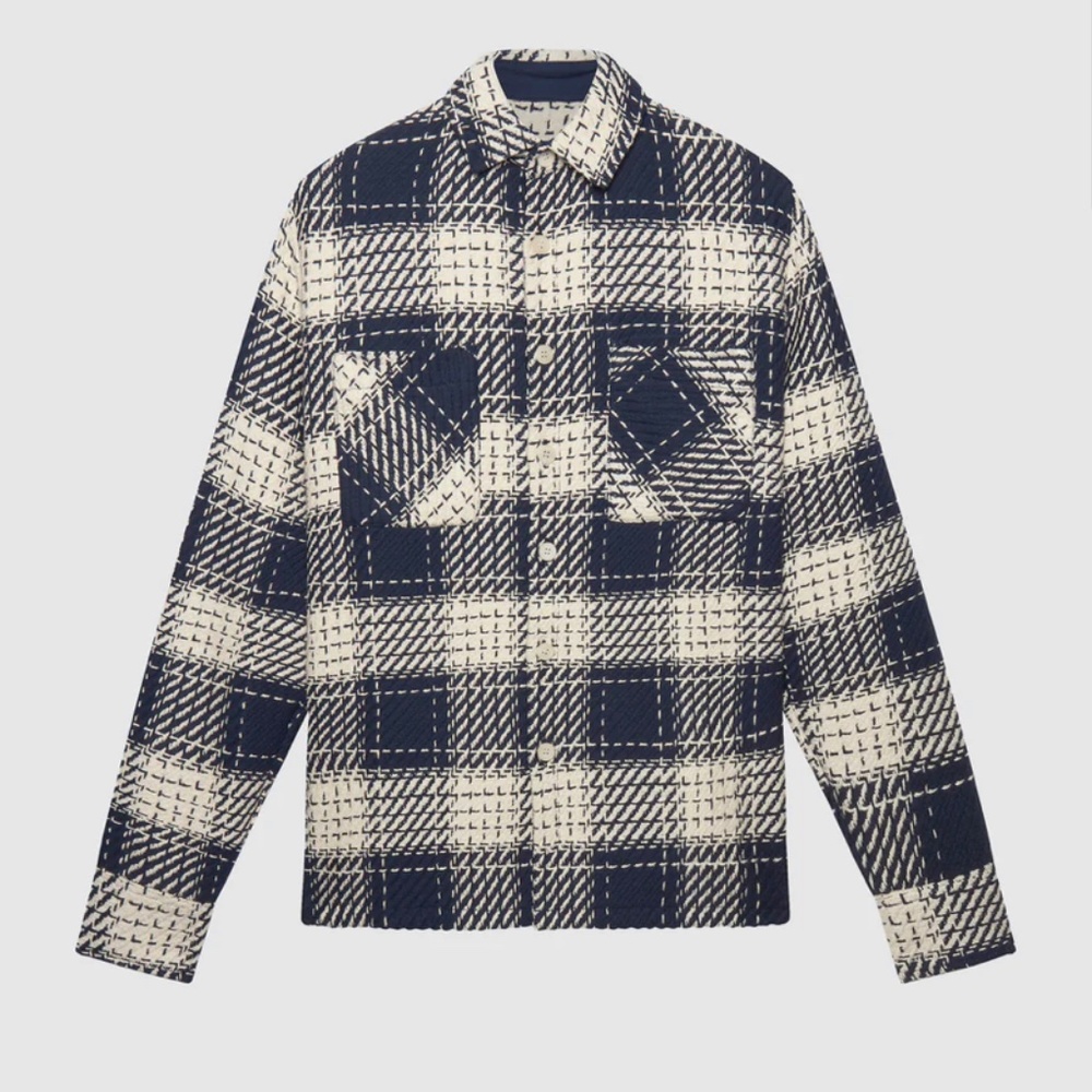 Wax London Whiting Overshirt - Beatnik Marine Shacket